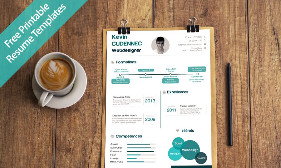 unique-printable-resume-designs