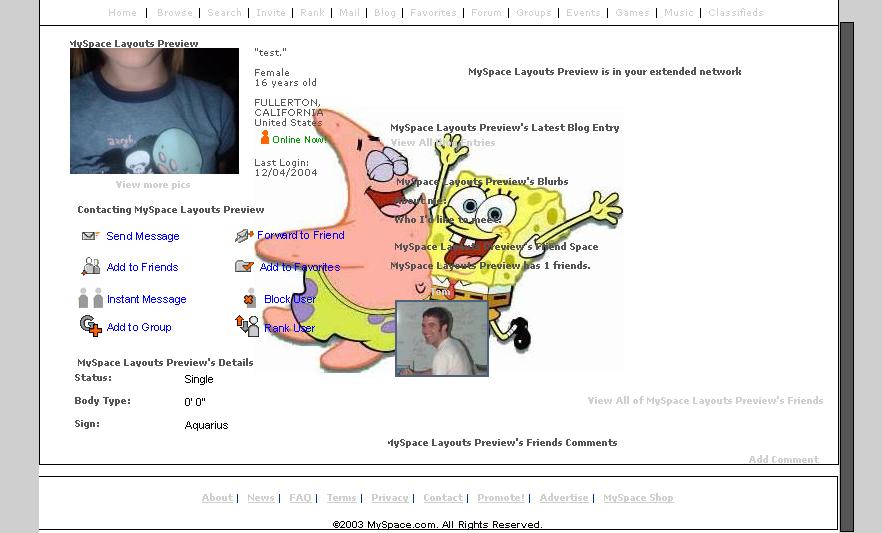  Spongebob-MySpace-макета 