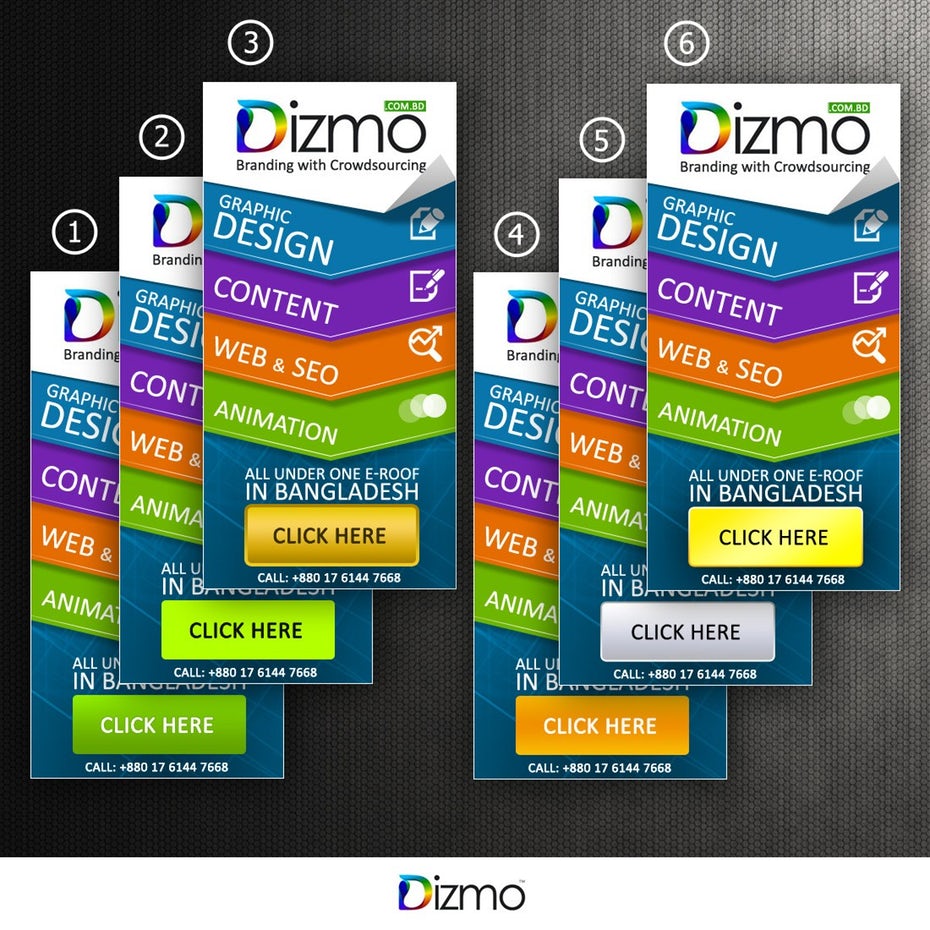  Dizmo Banner ad design "width =" 1100 "height =" 1100 "/> 
 
<figcaption> by Kuz: Дизайн </figcaption></figure>
<p> Иногда вам нужно много элементов в дизайне баннерной рекламы (фотографии и цвета и анимации, о мой!). Но иногда все, что вам нужно для привлечения трафика, — это правильная комбинация слов. </p>
<p> Текстовые ориентиры могут быть чрезвычайно эффективными в правильной ситуации, особенно если вы используете текстовую иерархию (чтобы привлечь внимание к ключевым сообщениям) и цветную психологию (чтобы стимулировать конкретные реакции и щелчки дисков). </p>
<p> Реклама в текстовой ориентации — отличный выбор, если у вас есть мгновенный лозунг, захватывающий заголовок или предложение, которое так хорошо, оно говорит само за себя. Эти баннерные объявления также могут быть суперэффективными, если вы рекламируете на веб-сайте, на котором нет тонны текста (потому что в другом месте нет большого текста, ваш текстовый баннер выскочит со страницы). </p>
<h2><span id=