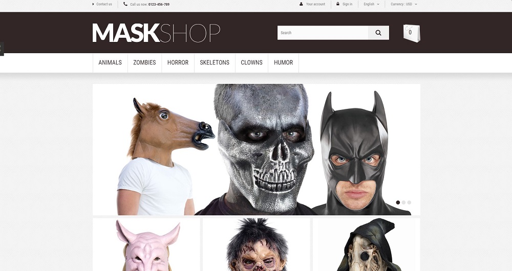 Masquerade Mask PrestaShop Theme