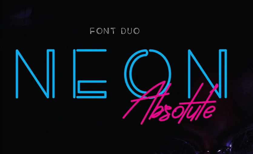 neon duo font