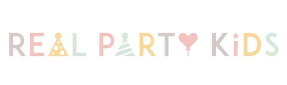  текст «Real Party Kids» шрифтом в пастельных тонах "width =" 580 "height =" 172 