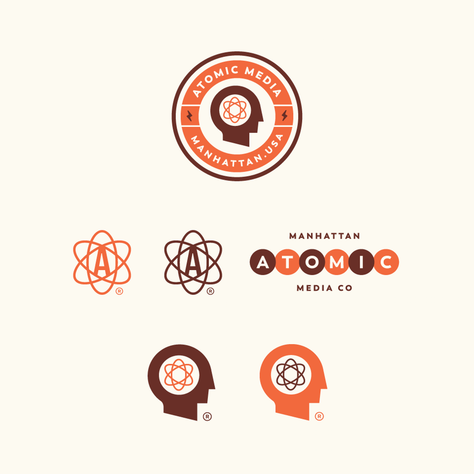  Разработка логотипа для Atomic Media 
