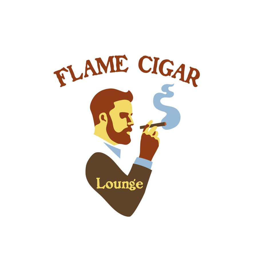  Разработка логотипа для Flame Cigar Lounge 