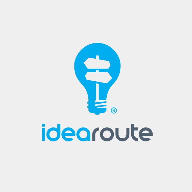  Дизайн логотипа лампочки для idearoute "width =" 619 "height =" 619 
