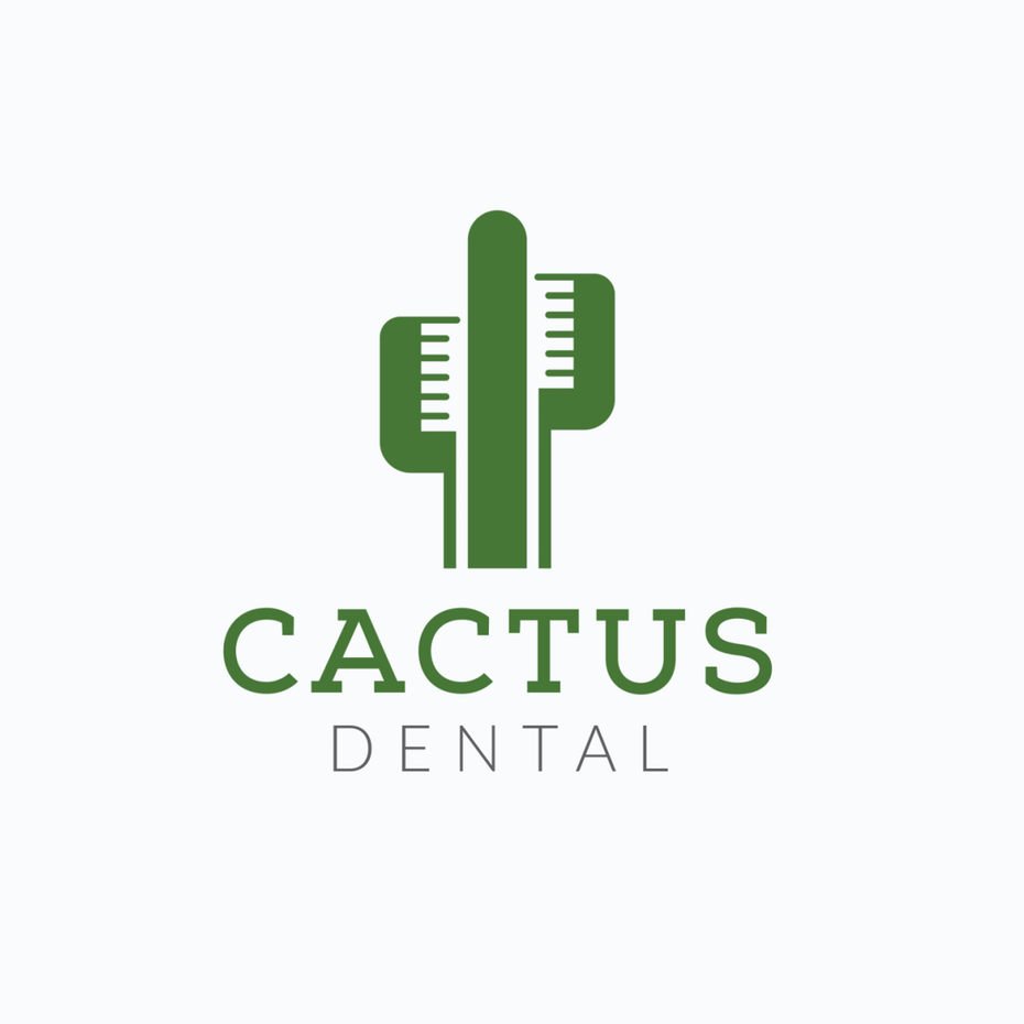  Оригинальный дизайн логотипа для Cactus Dental 