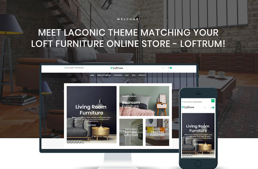 Lofttrum - Furniture Online Shop Elementor WooCommerce Theme
