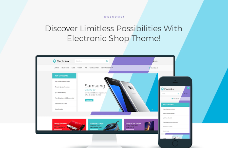 Electrolux - Electronics Shop Elementor WooCommerce Theme
