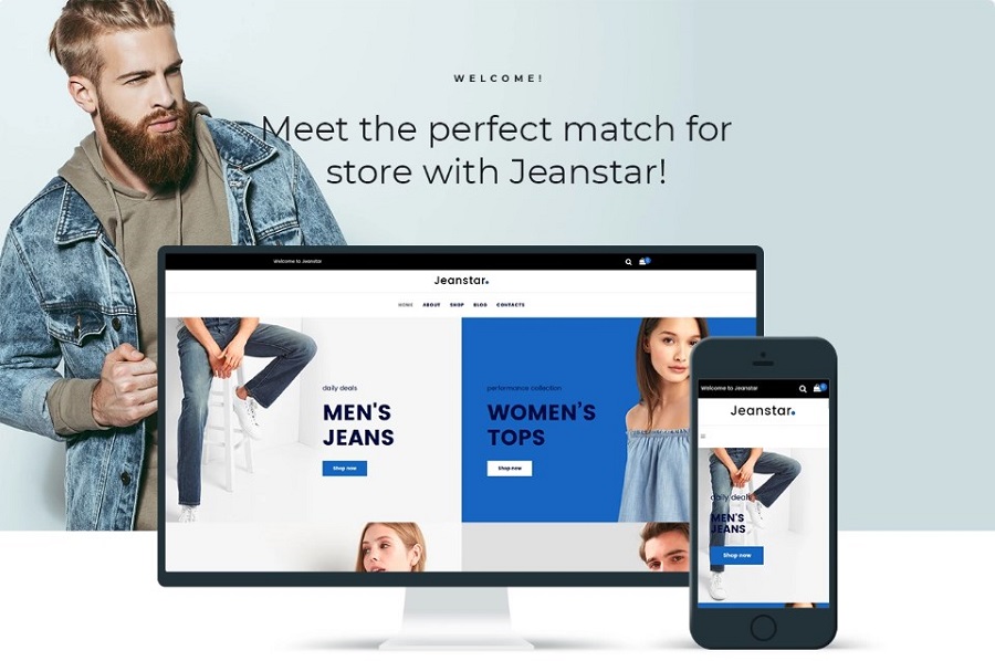 Jeanstar - Clothes Store Elementor WooCommerce Theme