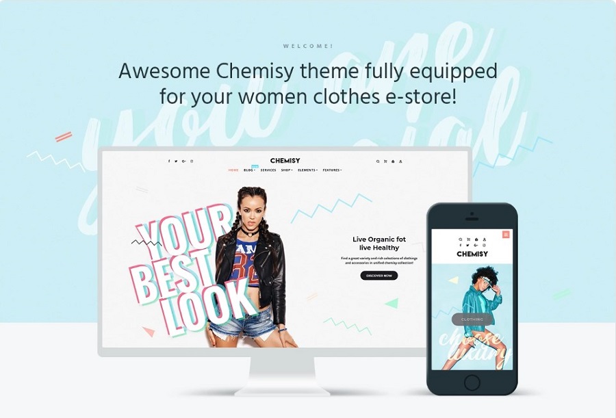 Chemisy - Clothes Elementor WooCommerce Theme