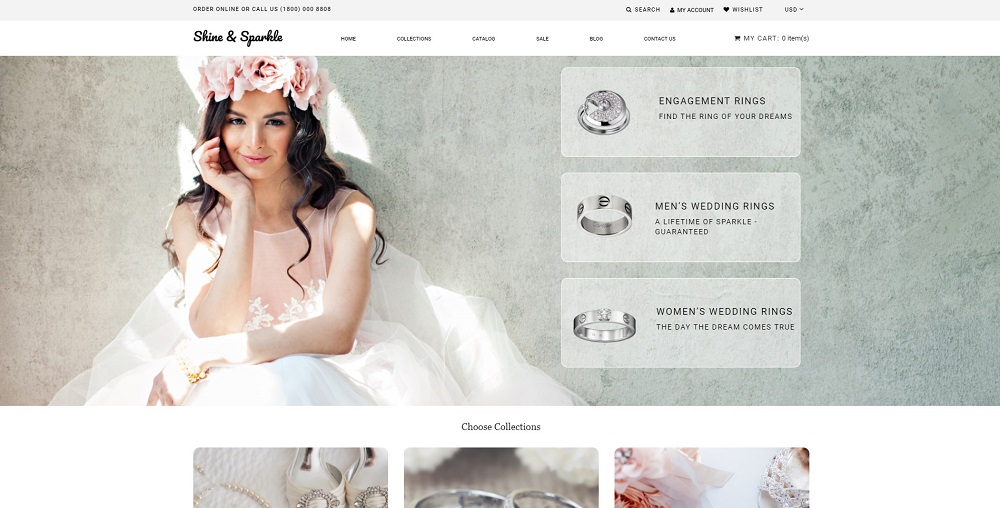 Shine & Sparkle - Jewelry Multipage Stylish Shopify Theme