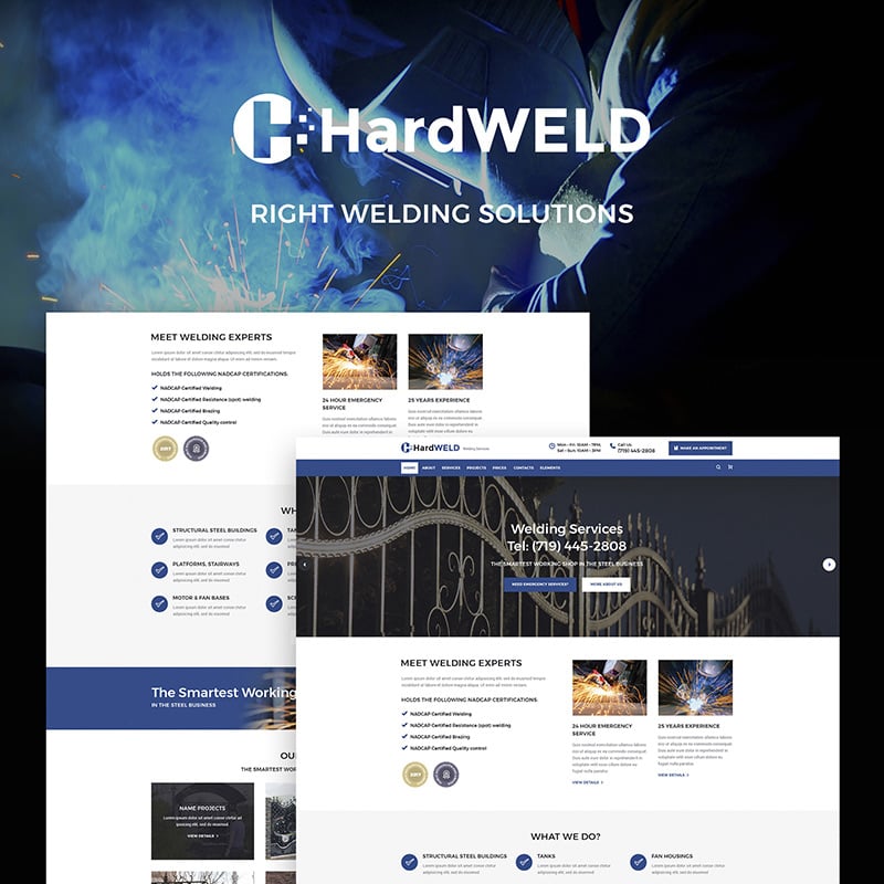 Welding Service Responsive WordPress Theme