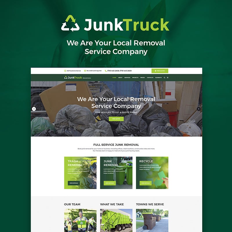 Garbage Removal Service WordPress Theme