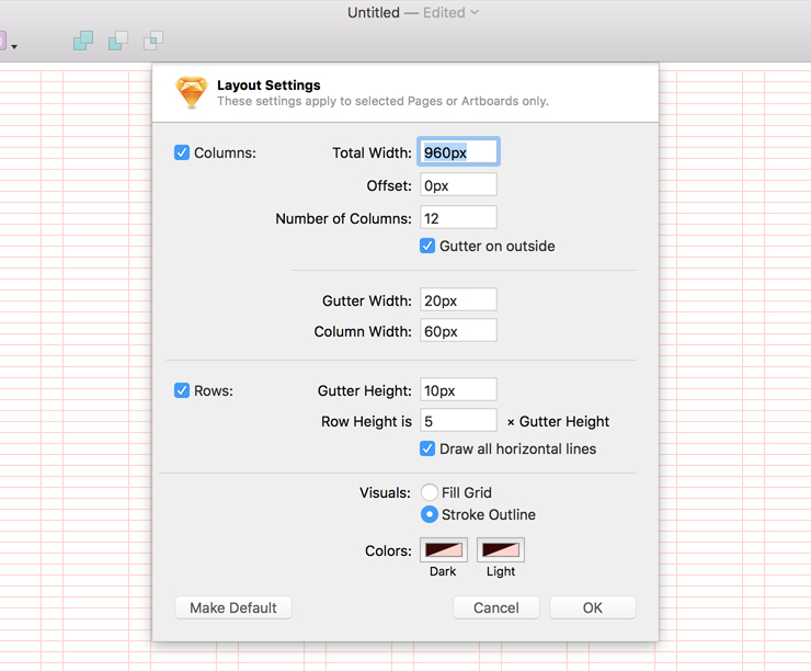 Layout Settings
