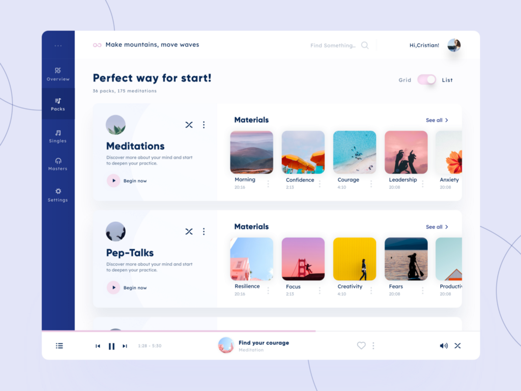 Bold — Web app concept