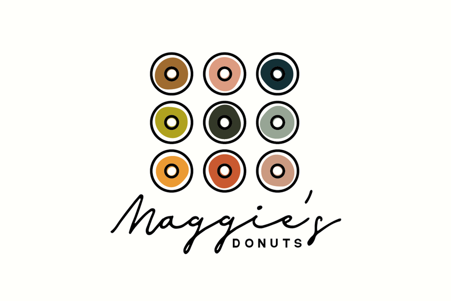  Современный минималистичный дизайн логотипа для магазина пончиков "width =" 1172 "height =" 783 