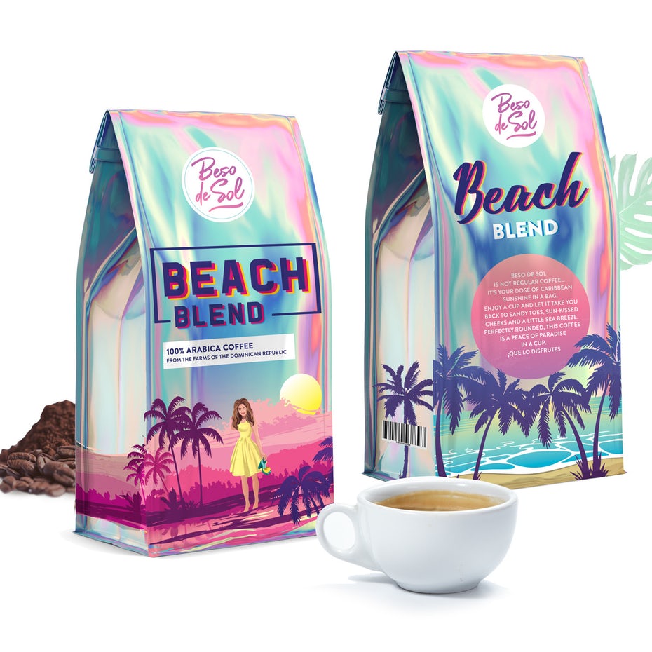  Упаковка для кофе Beach Blend 