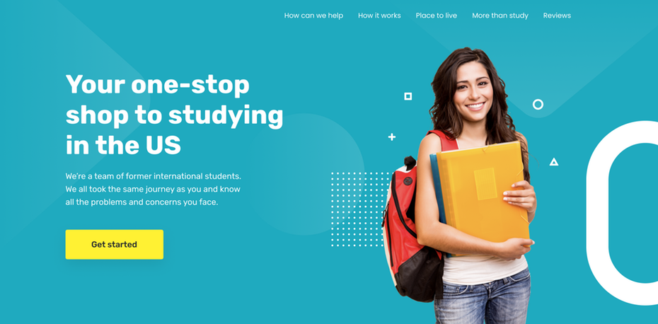  Дизайн образовательного веб-сайта для иностранных студентов "width =" 2019 "height =" 994 