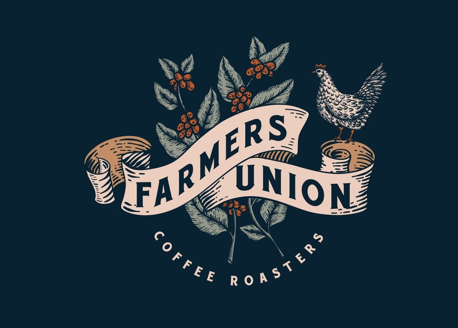  Логотип Farmers Union Coffee Roasters 