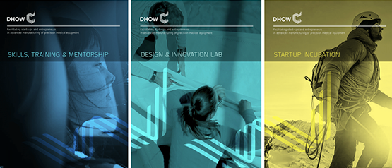 DHOW visual identity" width="555" height="238