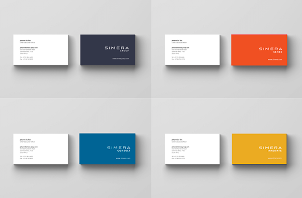 Simera group business cards