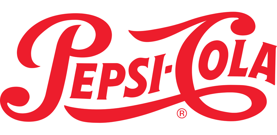  История логотипа Pepsi: 1940 г. Логотип Pepsi-COla "width =" 2880 "height =" 1406 
