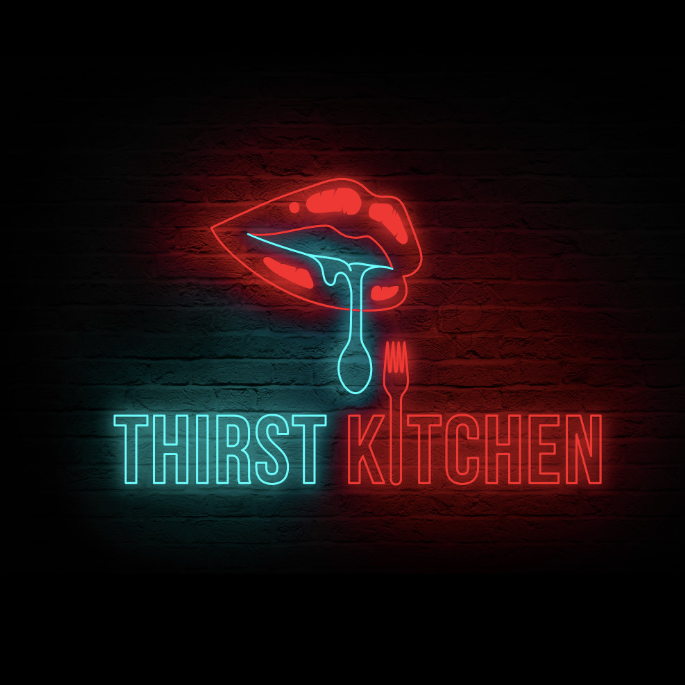  Логотип Thirst Kitchen "width =" 685 "height =" 685 "/> 
 
<figcaption> Песчаный неоновый логотип A3 </figcaption></figure>
<h3><span id=