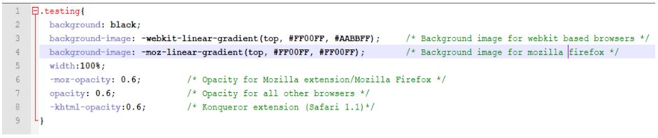  тестирование фона "width =" 941 "height =" 198 "class =" aligncenter size-full wp-image-3917 "/> </p>
<h3> IE Условные комментарии </h3>
<p> Как упоминалось ранее в статье, Internet Explorer (IE) по-прежнему является одним из доминирующих браузеров, и, следовательно, вам необходимо убедиться, что ваш код работает без проблем на разных версиях IE. Именно здесь условные комментарии IE могут быть полезны для выборочного применения HTML-кода для разных версий IE. </p>
<p> Условные комментарии также можно использовать для применения правил CSS с помощью операторов условных комментариев. Некоторые операторы условных комментариев приведены ниже </p>
<table class=