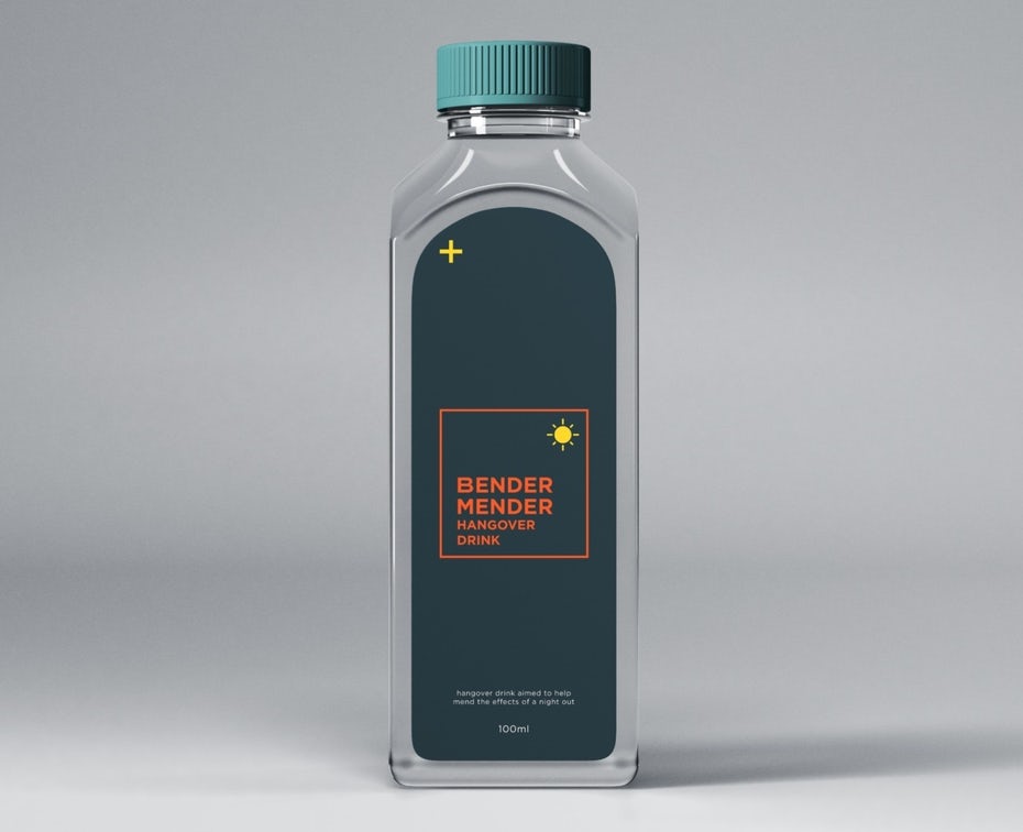  этикетка продукта темно-синего и оранжевого цвета на бутылке "width =" 1228 "height =" 998 