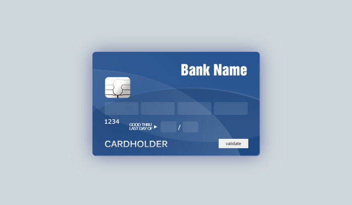  Многопольная и проверочная кредитная карта 