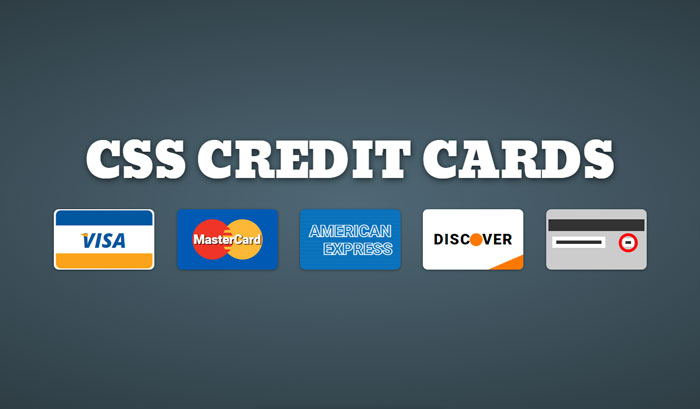  Иконки адаптивных кредитных карт на чистом CSS 