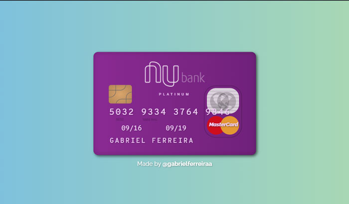  Кредитная карта Nubank 