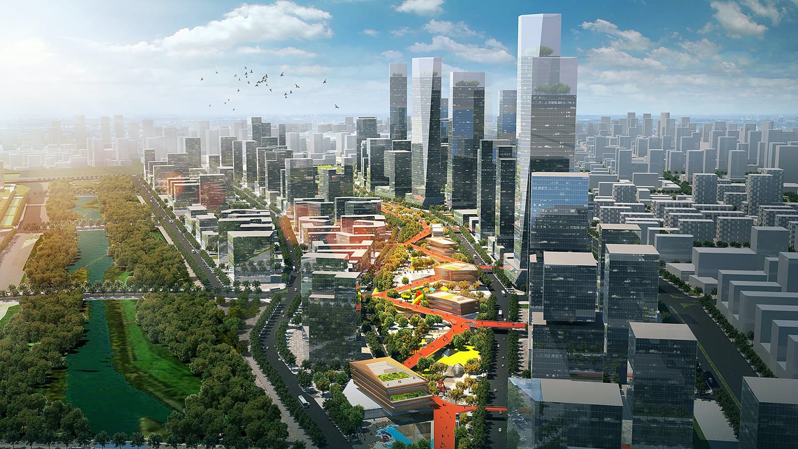 Проект нового района Ma Wan Mile в Шеньчжэне