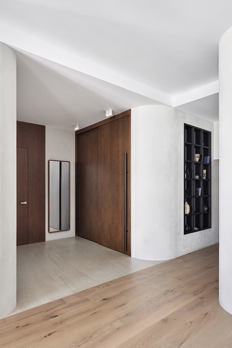 Квартира с камином в стиле эко-минимализм — проект архитектурного бюро Nikolai Bannikov Interiors