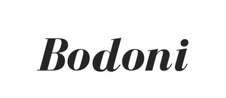  Шрифт Bodoni "width =" 460 "height =" 200 