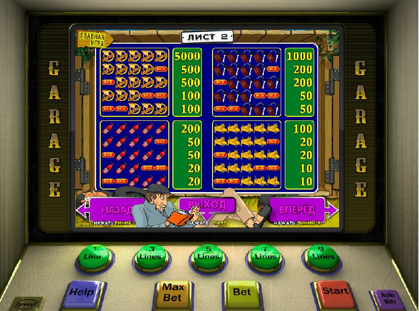 I казино игровые автоматы гаражи деньги на счет при регистрации в казино