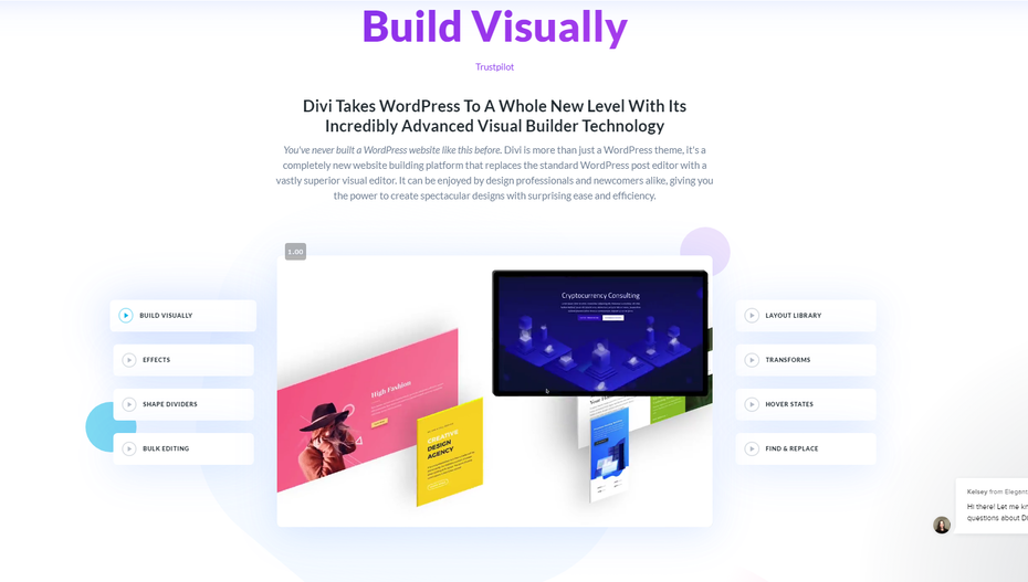 Divi screenshot" width="1551" height="879"/>
 
<figcaption>Via Elegant Themes</figcaption></figure>
<p>Of course, we couldn’t forget Divi. In any discussion about the best WordPress themes, Divi is bound to come up…and for good reason. We included it in our section of the best WordPress themes for all kinds of creators but really, Divi is so versatile, you can use it for any kind of website.</p>
<h4><span id=
