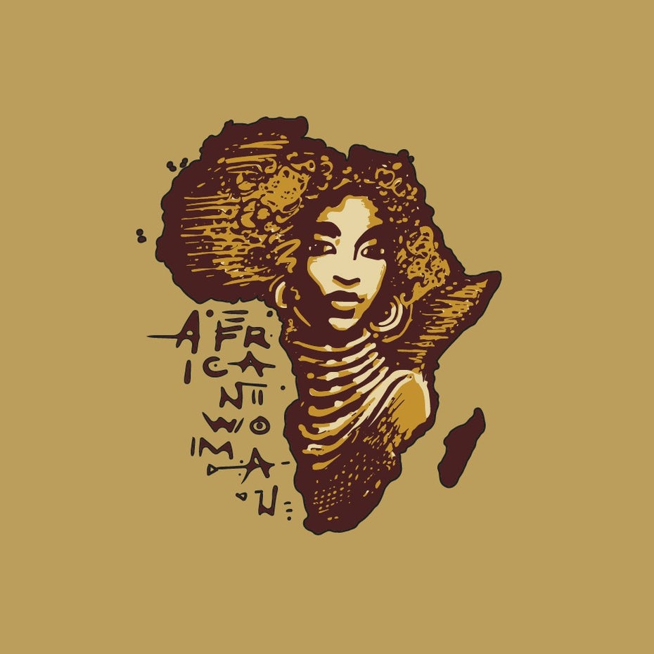  Иллюстрация африканской женщины "width =" 960 "height =" 960 