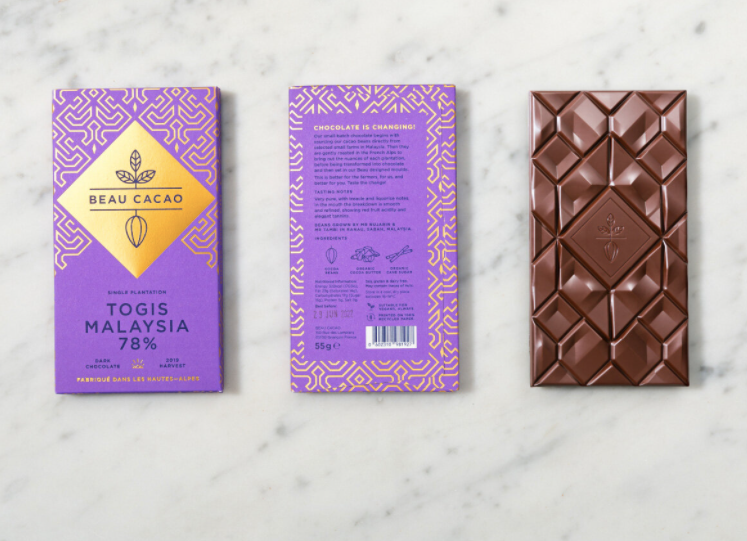  Изысканный дизайн упаковки шоколада для Beau Cacao via Beau Cacao "width =" 747 "height =" 541 