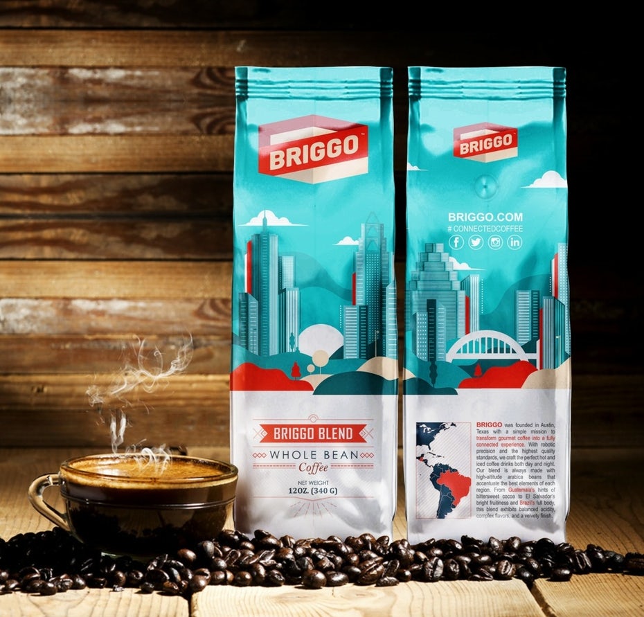  Дизайн брендинга кофе briggo "width =" 1081 "height =" 1036 