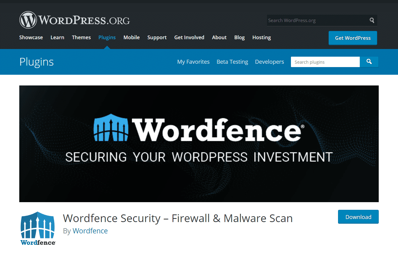 Плагин безопасности Wordfence
