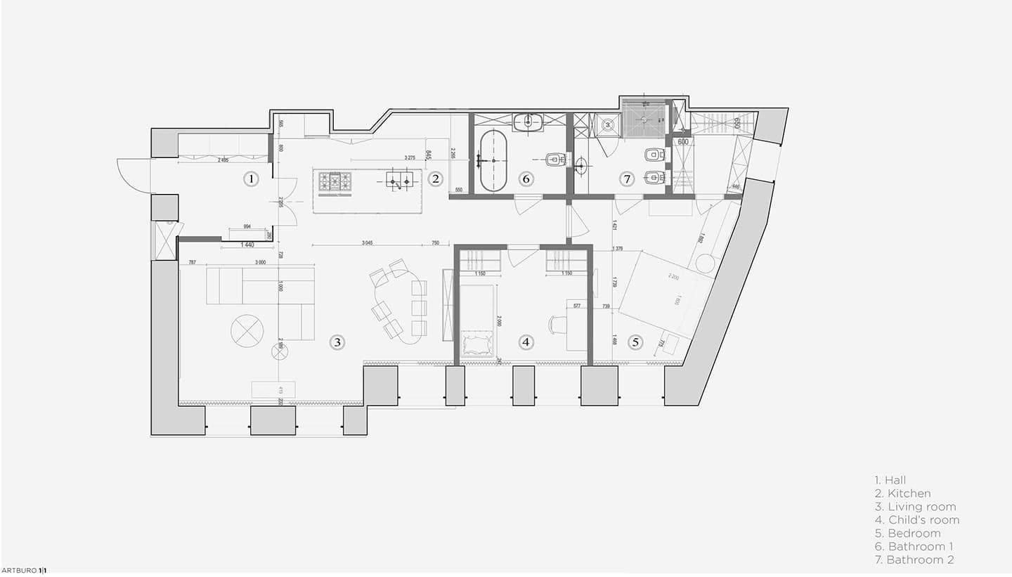 Воздушный интерьер квартиры в бывшем доходном доме – проект «Арт-бюро 1/1»