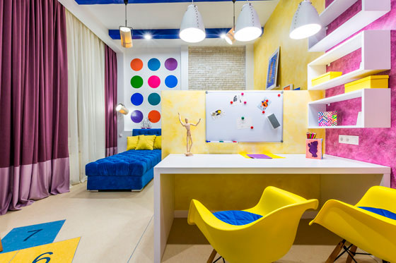 дизайн интерьера детской комнаты для двух девочек