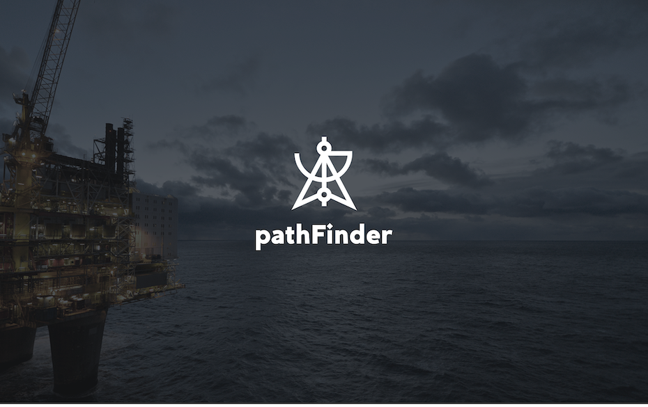 абстрактный дизайн логотипа для PathFinder