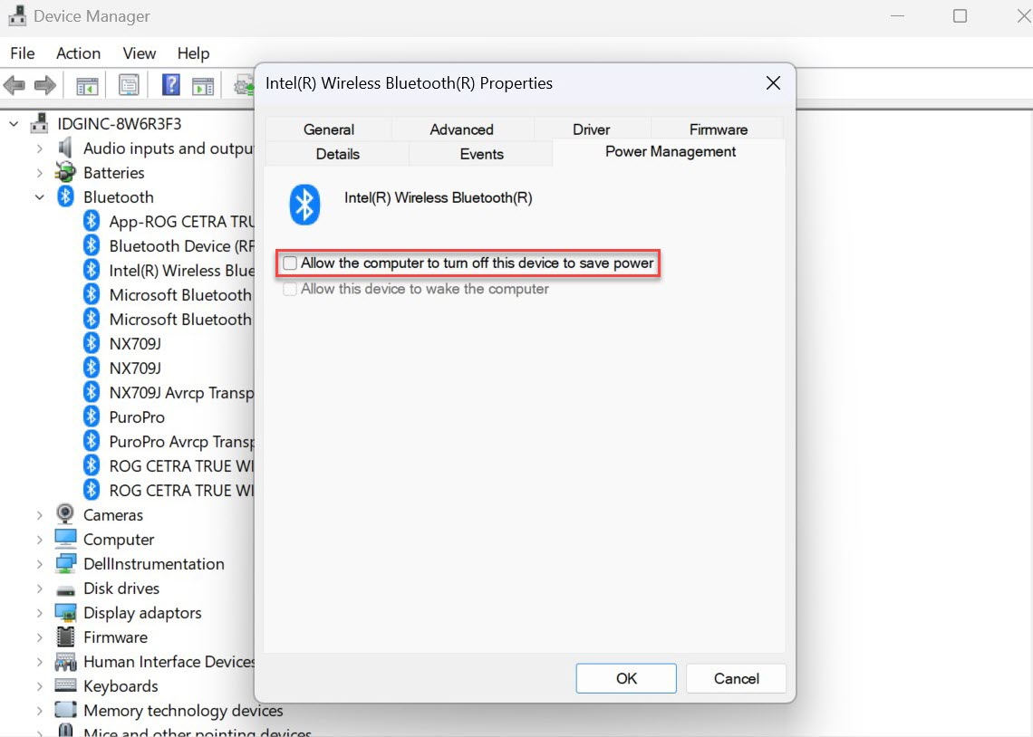 Windows 11 позволяет отключить Bluetooth