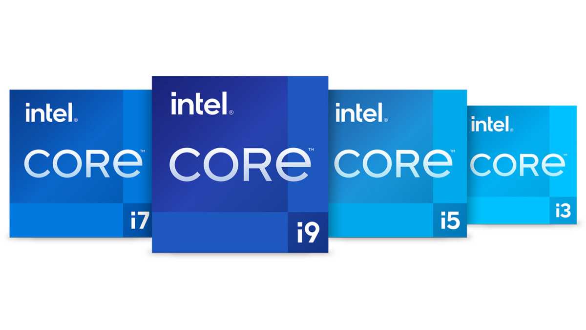 Значки Intel Raptor Lake i9 i7 i5 i3 13-го поколения