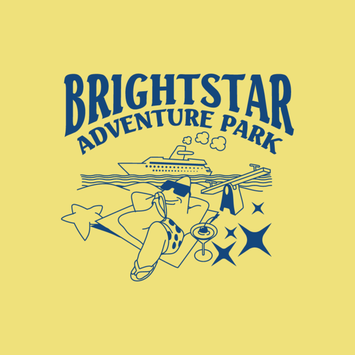 Парк приключений Brightstar в игривых каракулях