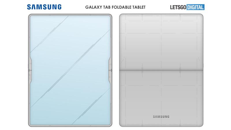 Samsung Galaxy Z Fold Tab: конструкция с одним сгибом