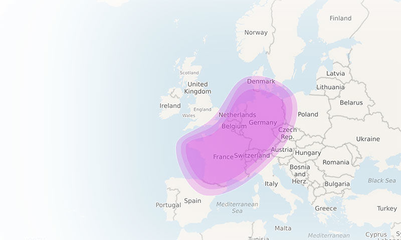 Карта тестового набора MyHeritage-ДНК