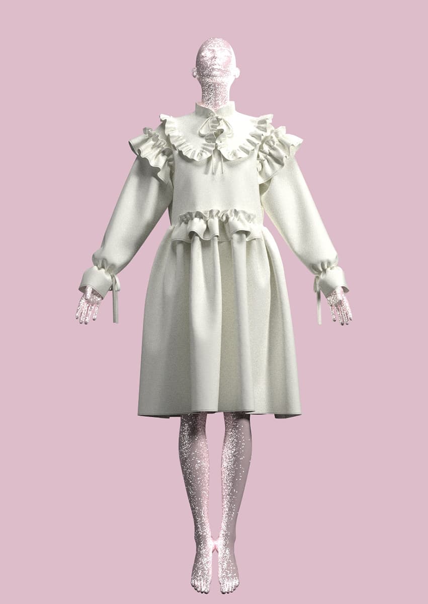 Платье Анны Поляковой для своего бренда Sprat Concept
